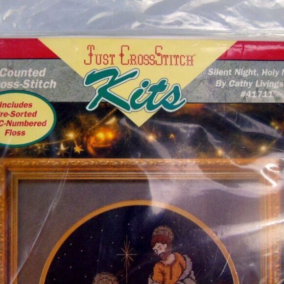Silent Night Holy Night Just Cross Stitch Cathy Livingston Kit No 41711 - Picture 4 of 7
